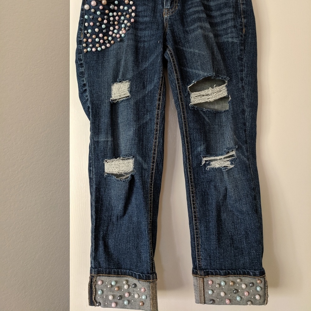 Old Navy Distressed Boyfriend Jeans